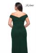 Picture of: Flattering Ruched Off the Shoulder Plus Size Dress in Emerald, Style: 29722, Detail Picture 6