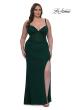 Picture of: Flattering Curve Dress with Corset Top and Ruched Skirt in Emerald , Style: 33015, Detail Picture 7