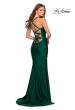 Picture of: Form Fitting Prom Dress with Dramatic Lace Up Back in Emerald, Style: 28568, Main Picture