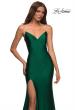 Picture of: Rhinestone Strap Simple Long Jersey Dress in Emerald, Main Picture