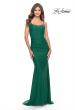 Picture of: Jeweled Modified Scoop Neck Jersey Dress with Open Back in Emerald, Style: 31218, Main Picture