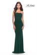 Picture of: Strapless Net Jersey Dress with Illusion Bodice in Emerald, Style: 31584, Main Picture