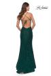 Picture of: Lace Prom Gown With Sheer Bodice and Tie Up Back in Emerald, Style: 28534, Detail Picture 8