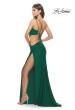 Picture of: One Shoulder Dress with Side Cut Out and Unique Back in Emerald, Style: 31386, Detail Picture 9
