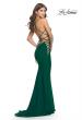 Picture of: Unique Jersey Dress with Open Criss Cross Sides in Emerald, Style: 31315, Detail Picture 10
