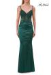 Picture of: Beaded Sheer Bodice Jersey Gown with Spaghetti Straps in Emerald, Style: 33709, Detail Picture 10