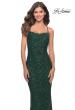Picture of: Chic Soft Sequin Stretch Dress with Open Back in Jewel Tones in Emerald, Style: 31027, Detail Picture 11