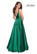 Picture of: A Line Sweetheart Prom Dress with Pockets in Emerald, Style: 26768, Back Picture