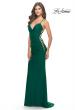 Picture of: Unique Jersey Dress with Open Criss Cross Sides in Emerald, Style: 31315, Detail Picture 1
