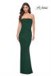 Picture of: Rhinestone Embellished Strapless Ruched Prom Dress in Green, Style: 32141, Detail Picture 1