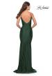 Picture of: Jersey Dress with Criss Cross Bodice and Jeweled Straps in Emerald, Style: 31109, Detail Picture 2