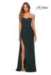 Picture of: Strapless Jersey Prom Dress with All Over Ruching in Emerald, Style: 28334, Detail Picture 3