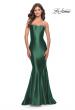 Picture of: Intricate Lace Up Back Liquid Jersey Mermaid Gown in Emerald, Style: 31321, Style: 31321