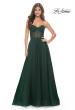 Picture of: Strapless Sweetheart A-Line Corset Prom Dress in Emerald, Style: 31971, Detail Picture 3