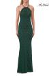Picture of: Lace Prom Dress with Scalloped Neckline and Open Back in Emerald, Style: 33648, Detail Picture 3