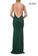 Picture of: Lace Prom Dress with Scalloped Neckline and Open Back in Emerald, Style: 33648, Detail Picture 4