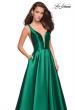 Picture of: A Line Sweetheart Prom Dress with Pockets in Emerald, Style: 26768, Detail Picture 5