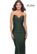 Picture of: Jersey Dress with Criss Cross Bodice and Jeweled Straps in Emerald, Style: 31109, Detail Picture 5