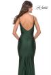 Picture of: Criss Cross Ruched Bodice Elegant Jersey Dress in Emerald, Style: 31122, Detail Picture 5