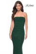 Picture of: Rhinestone Embellished Strapless Ruched Prom Dress in Green, Style: 32141, Detail Picture 5
