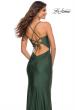 Picture of: Prom Dress Embellished with Jewels and Draped Neckline in Emerald, Detail Picture 6