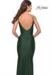 Picture of: Jersey Dress with Criss Cross Bodice and Jeweled Straps in Emerald, Style: 31109, Detail Picture 6
