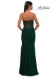 Picture of: Simple Net Jersey Prom Dress with Unique Corset Bodice in Emerald , Style: 32734, Detail Picture 6