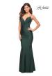 Picture of: Rhinestone Beaded Prom Dress with Illusion Sides and Back in Emerald, Style: 30589, Detail Picture 7