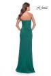 Picture of: Stunning Long Gown with Sheer Waist and High Slit in Emerald, Style: 31058, Detail Picture 7