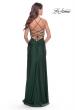 Picture of: Cut Out Jersey Dress with High Slit in Emerald, Style: 31332, Detail Picture 7