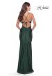 Picture of: Twist Front Cut Out Rhinestone Jersey Dress in Emerald, Style: 31339, Detail Picture 7