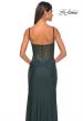 Picture of: Chic Jersey Dress with Ruching and Illusion Back in Emerald, Style: 32287, Detail Picture 7