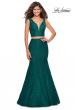 Picture of: Sweetheart Neckline Two Piece Long Lace Prom Dress in Forest Green, Style: 27262, Main Picture