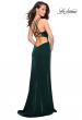 Picture of: Long Prom Dress with High Neckline and Cut Outs in Forest Green, Style: 26963, Detail Picture 3