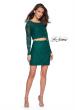 Picture of: Long Sleeve Two Piece Dress with Rhinestone Detail in Forest Green, Style: 26767, Detail Picture 1