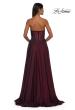 Picture of: Chiffon Gown with High Slit and Strapless Lace Top in Garnet, Style: 32804, Detail Picture 9