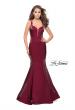 Picture of: Form Fitting Mermaid Prom Dress with Side Cut Outs in Garnet, Style: 25813, Detail Picture 3