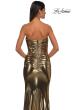 Picture of: Fabulous Metallic Jersey Ruched Strapless Dress in Gold, Style: 32518, Detail Picture 8
