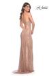 Picture of: Stunning Long Gown with Rhinestone Embellished Fishnet in Rose Gold, Style: 31929, Detail Picture 11