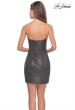 Picture of: Short Sequin Dress with Strapless Sweetheart Neckline in Gunmetal, Style: 28229, Detail Picture 2