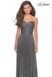 Picture of: Long Sequined Dress with Sweetheart Neckline in Gunmetal, Style: 27879, Detail Picture 3