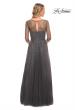 Picture of: Tulle A-line Evening Dress with Beading in Gunmetal, Style: 24894, Detail Picture 5