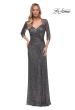 Picture of: Sequin Evening Gown with Knot Detail on Front, Style: 27930, Detail Picture 3