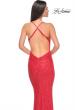 Picture of: Chic Soft Sequin Stretch Dress with Open Back in Hot Coral, Style: 31429, Detail Picture 8