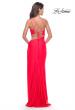 Picture of: One Shoulder Dress with Side Cut Out and Unique Back in Bright Colors in Hot Coral, Style: 31443, Style: 31443