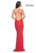 Picture of: Chic Soft Sequin Stretch Dress with Open Back in Hot Coral, Style: 31429, Detail Picture 2