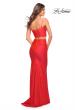 Picture of: Two Piece Dress with Rhinestone Diamond Straps in Hot Coral, Style: 30789, Detail Picture 3