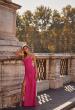 Picture of: Rhinestone Embellished Jersey Gown with Square Neckline in Hot Fuchsia, Style: 32058, Detail Picture 1