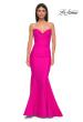 Picture of: Simple Jersey Mermaid Prom Dress with Sweetheart Neckline in Hot Fuchsia, Style 32872, Detail Picture 9