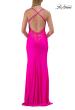Picture of: Jersey Prom Dress with Cowl Neckline and Open Beaded Back in Hot Fuchsia, Style: 33553, Detail Picture 7